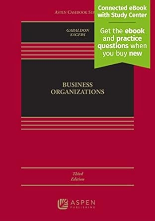 Business Organizations, 3e